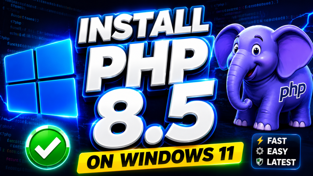 How to Install PHP 8.5 on Windows — Step-by-Step Guide for Beginners